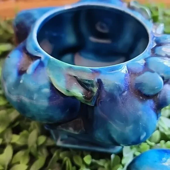 Vintage Inarco Indigo Blue Lidded Preserves Jar - Picture 10 of 17